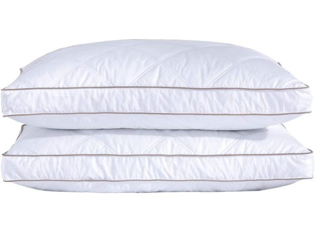 Lot 96-187462 - Goose Feathers and Down Pillow for Sleeping Hotel Collection Bed Pillows, Gusseted, Standard, Set of...