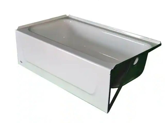 Lot 96-166717 - Bootz Industries
Honolulu 46 in. x 27 in. Right Drain Rectangular Alcove Soaking Bathtub in White
Op...