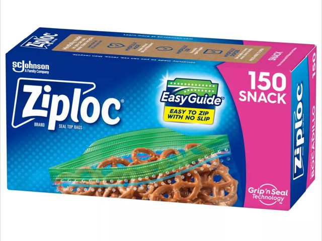Lot 96-164937 - Ziploc Storage Snack Bags 150 CT. new