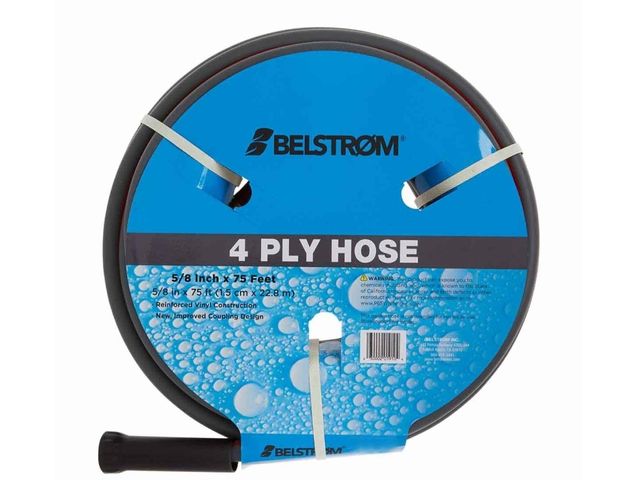 Lot 96-182340 - Belstrom 4 Ply Hose, 5/8 in x 75 ft - AssortedGray New