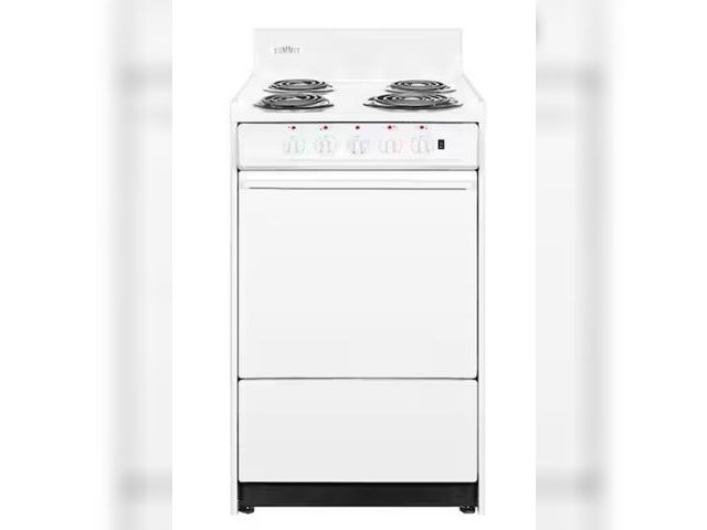 Lot 96-183630 - Summit Appliance
24 in. 2.92 cu. ft. Electric Range in White
MSRP $724
New