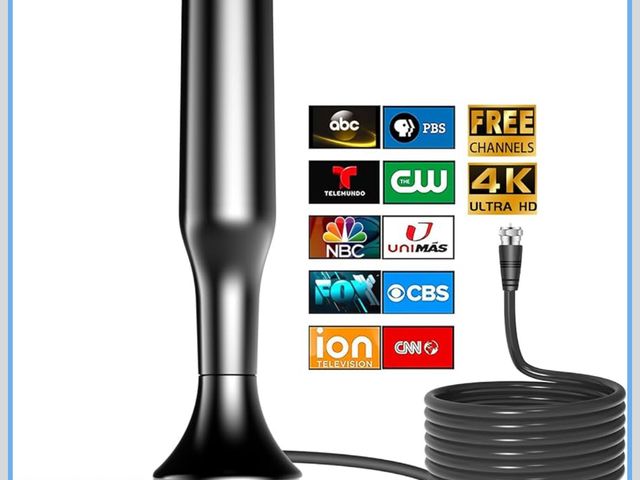 Lot 96-194695 - TV Antenna for Smart TV Indoor TV Antenna for Easy Installation Long Range Reception HD Antennas for...