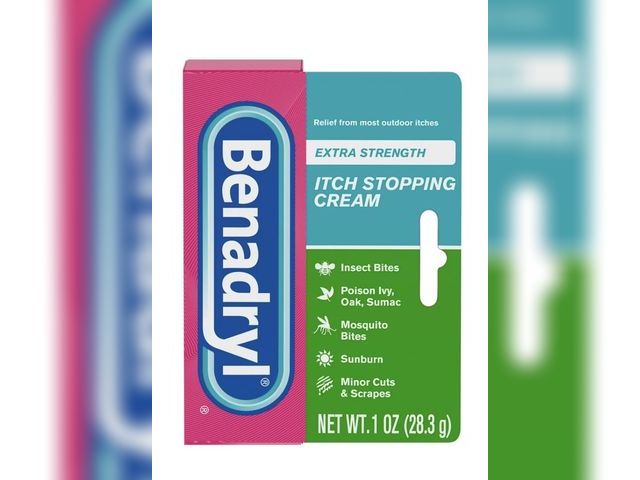 Lot 96-201040 - Benadryl Extra Strength Itch Relief Cream, Topical Analgesic, 1 oz EXP 7/27 New