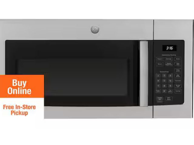 Lot 96-188552 - GE
1.6 cu. ft. Over-the-Range Microwave in Stainless Steel
MSRP $389
New