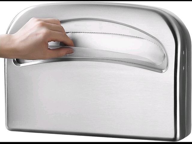 Lot 96-173375 - 8 Pack Toilet Seat Cover Dispenser Wall Mounted SUS 304 Stainless Steel New MSRP $199
