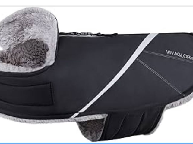 Lot 96-191160 - VIVAGLORY Snowrap Dog Coat, Jacket with Harness Hole, Dog Coat for Winter &amp; Cold Weather, Fluffy...