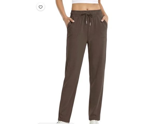 Lot 96-230470 - Fantaslook Womens Pants Stretch Knit Casual Lounge Pants Drawstring Athletic Work Pants with Pockets...