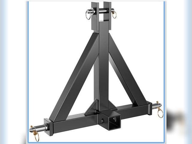 Lot 96-170975 - 3 Point Trailer Hitch with 2" Receiver for Category 1, 3 Pt Tractor, Heavy Duty Quick Hitch Drawbar ...