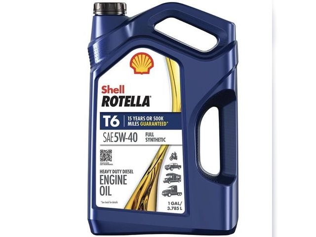 Lot 96-182191 - Shell Rotella T6 Full Synthetic SAE 5W-40
Diesel Motor Oil 1 Gal.

New