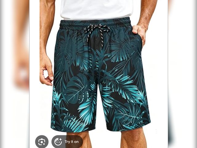 Lot 96-230892 - Men's Casual Beach Shorts Large New