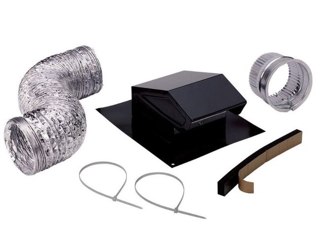 Lot 96-221865 - Broan-NuTone 3 in. to 4 in. Roof Vent Kit for Round Duct Steel in Black New