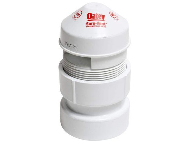 Lot 96-163638 - Oatey Sure-Vent 1-1/2 in. x 2 in. PVC Air Admittance Valve with 160 DFU Branch and 24 DFU Stack
New