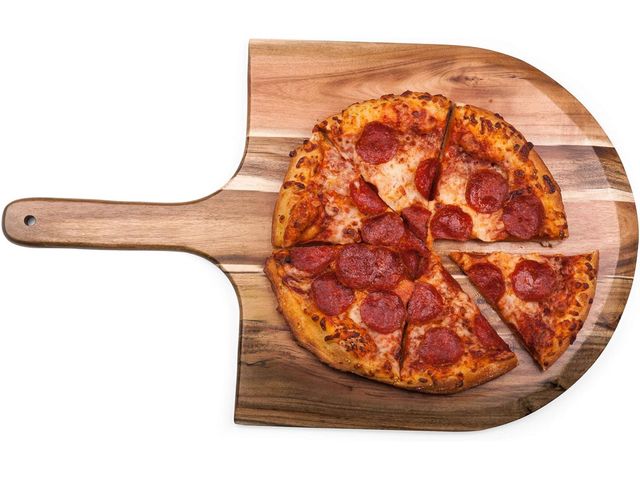 Lot 96-176240 - TOSCANA - a Picnic Time brand Acacia Wood Pizza Peel, Serving Pizza Paddle, Bread Peel, 22.75 x 14 i...