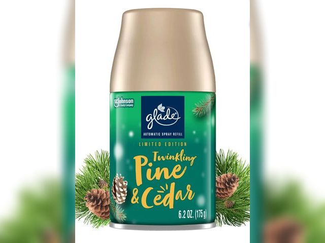 Lot 96-180690 - Glade Automatic Spray Refill, Air Freshener, Twinkling Pine &amp; Cedar, Fragrance Infused with Esse...