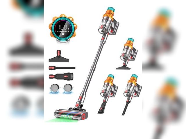 Lot 96-164429 - Cordless Vacuum Cleaners for Home,8-in-1/65Min/600W/48Kpa Powerful Suction,Self-Standing Cordless St...