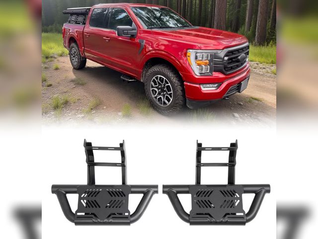 Lot 96-177712 - Trumgeta 2X EZ Side Steps Fit for 2015-2025 Ford F-150 F150 &amp; 2017-2025 Ford F250 F350 Front Doo...