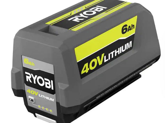 Lot 96-146393 - Ryobi 40V Lithium-Ion 6.0 Ah High Capacity BatteryNew no packaging MSRP $199