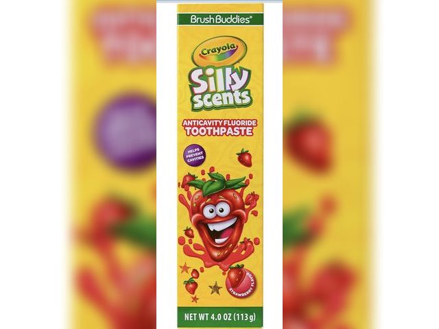 Lot 96-201142 - Brush Buddies Silly Scents 4oz Anticavity Fluoride Toothpaste Strawberry EXP 1/26 New