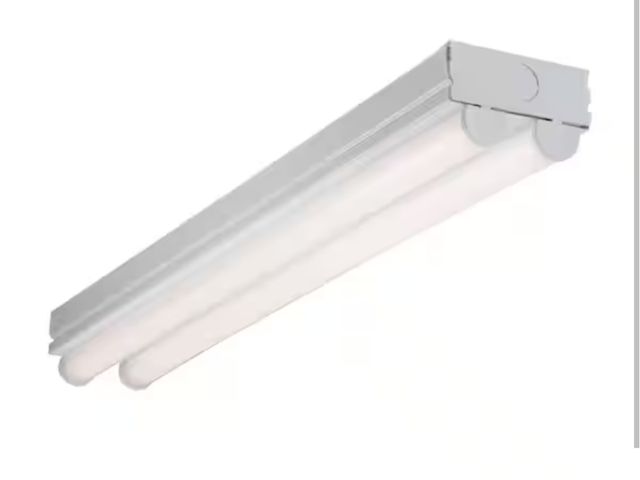 Lot 96-163205 - Metalux 
2 ft. 2-Light Linear White Integrated LED Ceiling Strip Light with 2100 Lumens, 4000K New