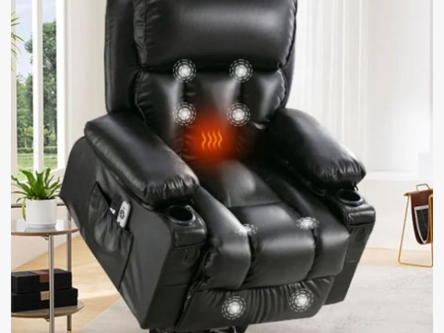 Lot 96-179435 - Power Electric massage lift lounge chair, suitable for the elderly, with heating and vibration MSRP ...