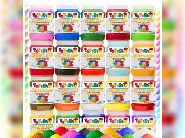 Lot 96-176994 - Toyssio
Sand for Sand Art [ 20 Colors: 30 lbs ] Colored Sands Bulk, Delightful Sands Art Fun for Cra...