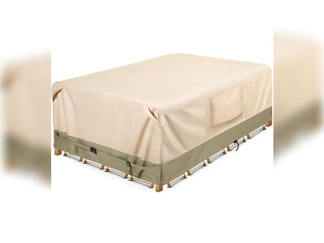 Lot 96-170219 - COSFLY Heavy-Duty Waterproof Patio Furniture Cover for Outdoor Table and Chairs Set - Fits 108L x 82...