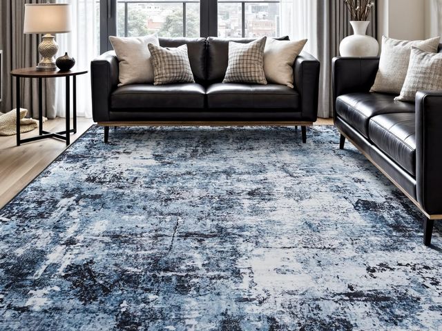 Lot 96-171067 - Rugflix Abstract Large Area Rug for Living Room, Modern Washable Rug Non Slip Low Pile, Soft Stain-R...