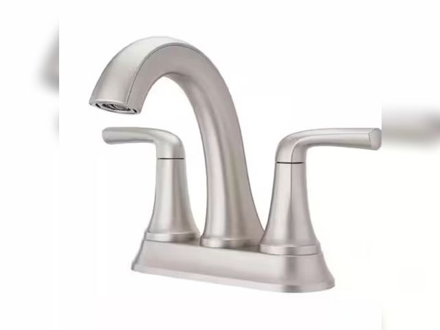 Lot 96-162629 - Pfister
Ladera 4 in. Centerset Double Handle Bathroom Faucet in Spot Defense Brushed Nickel

New