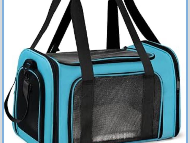 Lot 96-174472 - Pet Carrier for Small Medium Cats Puppies up to 15 Lbs, Airline Approved Small Dog Travel Puppy Carr...
