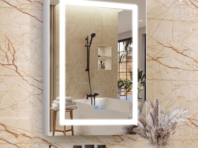 Lot 96-159388 - Medicine Cabinets for Bathroom,Medicine Cabinet Mirror,Lighted Medicine Cabinet with LED Lights,Adju...