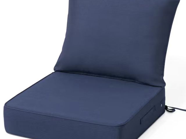 Lot 96-222316 - Crestlive Products 24 in. x 24 in. x 5.5 in. Patio Couch Cushion in Navy Blue Thickened Outdoor Deep...