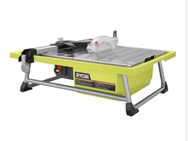 Lot 96-227886 - RYOBI
4.8 -Amps 7 in. Blade Corded Tabletop Wet Tile Saw
Used/Untested
Msrp-$119.00
