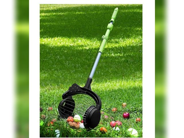 Lot 96-175904 - Nut Gatherer for Walnuts with 1.8-Gallon Capacity, No-Bend Emptying Design，Acorn Picker Upper Roller...