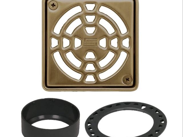 Lot 96-211985 - Schluter Kerdi-Drain 4 in. Vintage Gold
Drain Grater New