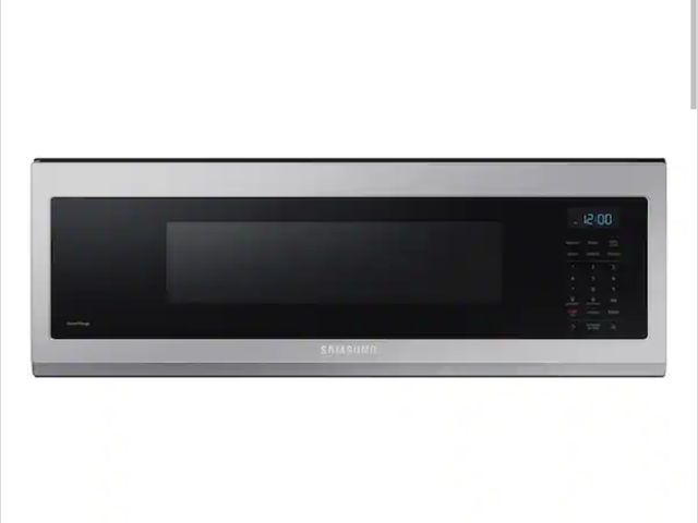 Lot 96-192178 - Samsung
1.1 cu. ft. 1100 W Fingerprint Resistant Stainless Steel Smart SLIM Over-the-Range Microwave...