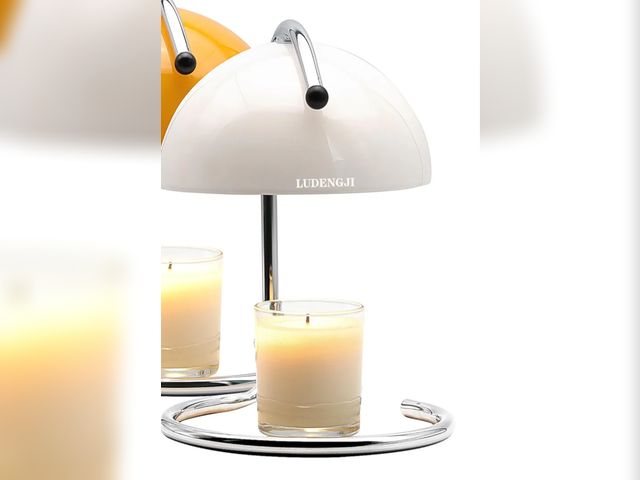 Lot 96-166596 - Modern Metal Candle Warmer lamp Compatible with Yankee Candle Large Jar, with Timer Warmer Candle La...