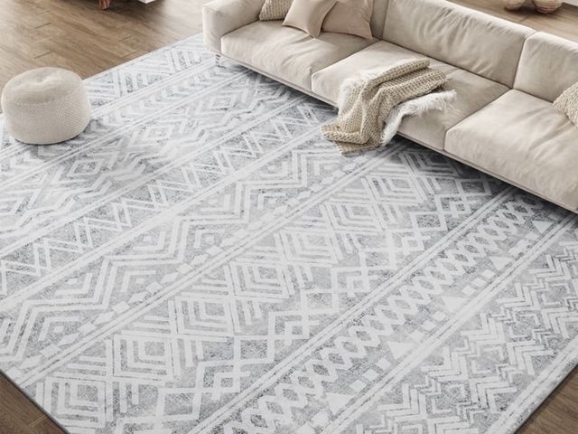 Lot 96-230959 - SIXHOME Area Rug for Living Room Washable Rugs Boho Large Area Rug Modern Geometric Neutral Living R...
