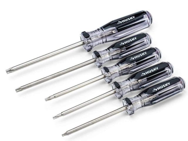 Lot 96-163550 - Husky Torx Screwdriver Set (5-Piece)
New