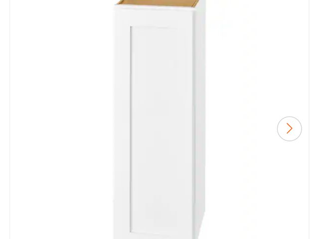 Lot 96-145363 - Hampton Bay Avondale 12 in. W x 12 in. D x 36 in. H Ready to Assemble Plywood Shaker Wall Kitchen Ca...