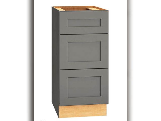 Lot 96-232805 - Diamond Express Jamestown 15-in W x 34.5-in H x 21-in D Moonstone Gray Wood Wall-mount Cabinet Banks...
