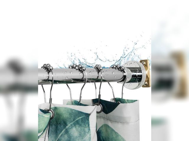 Lot 96-173729 - Artiwell Heavy Duty Shower Rod, Adjustable Shower Curtain Rod, Expandable 47-84 Inch, Permanent Moun...