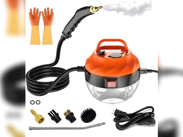 Lot 96-170062 - 2500W Steam Cleaner for Home, High Pressure Handheld Steam Cleaner with 10FT Cords and 6-gears Adjus...