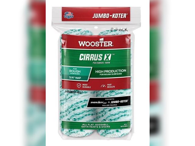 Lot 96-163612 - Wooster 4-1/2 in. x 3/4 in. Pro Cirrus X Mini
Polyamide High-Density Woven
Button-End Roller Cover (...