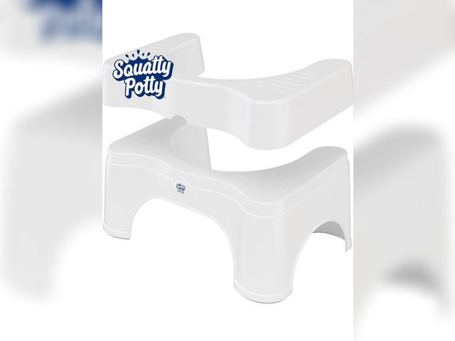Lot 96-170553 - Squatty Potty The Original Bathroom Toilet Stool - Adjustable 2.0, Convertible to 7" or 9" Height wi...