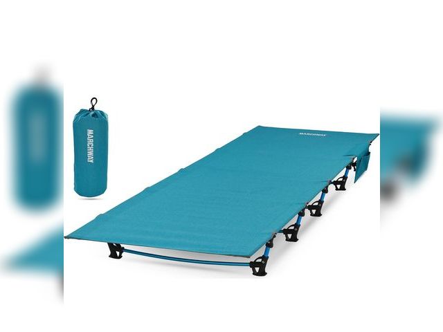 Lot 96-190373 - MARCHWAY Ultralight Folding Tent Camping Cot Bed, Portable Compact for Outdoor Travel, Base Camp, Hi...