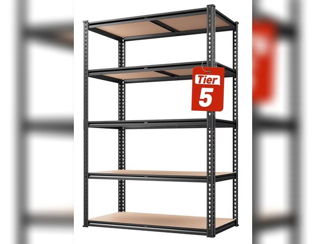 Lot 96-177217 - Appears to be 5 Tier Shelving Unit, may vary from stock photo, box was damaged in transit possible p...