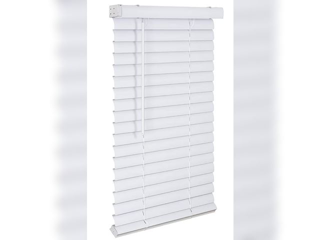Lot 96-181013 - Lotus &amp; Windoware Cordless 2 Inch Vinyl Plus Blind, 35" Wide x 84" Long, White Horizontal Window...