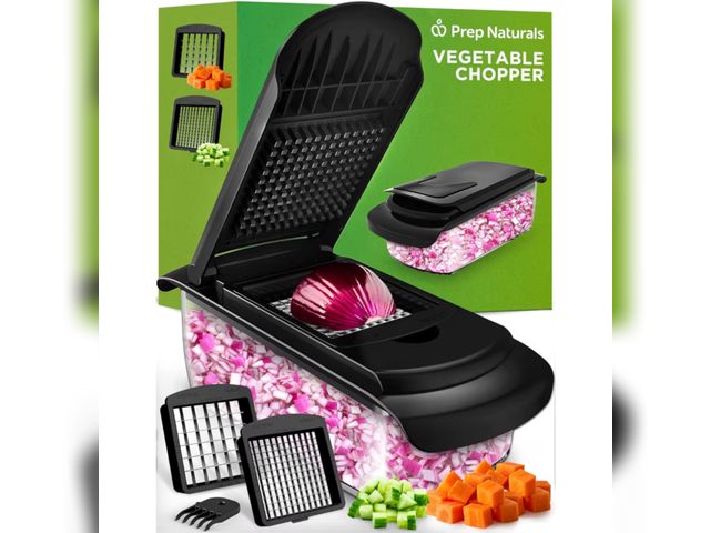 Lot 96-178411 - PrepNaturals Vegetable Chopper with Container, Veggie Chopper, Food Chopper &amp; Onion Chopper - Ma...