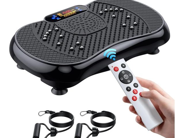 Lot 96-166289 - Vibration Plate Exercise Machine, Lymphatic Drainage Machine for Weight Loss, Full Body Workout Vibr...
