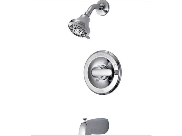 Lot 96-168898 - Delta Classic Single-Handle 5-Spray Tub and Shower Faucet in Chrome (Valve Included) MSRP $94
New